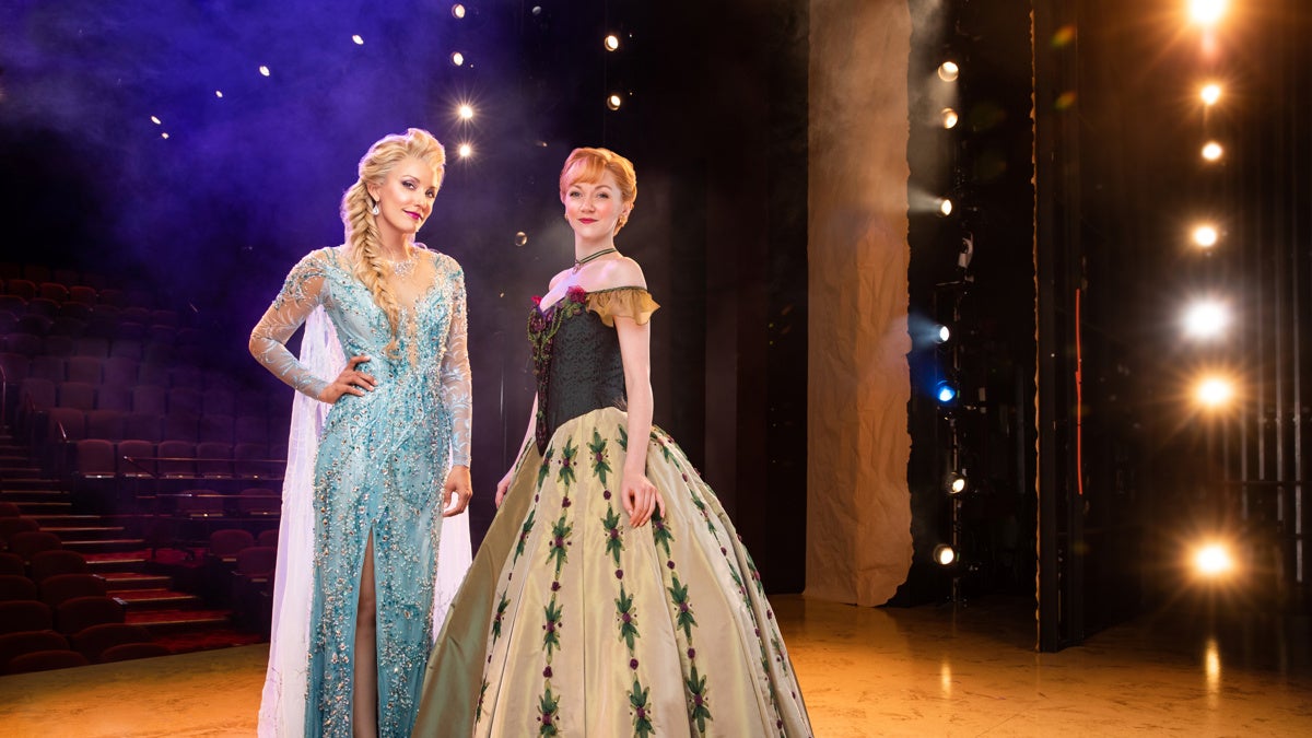 3-Duo- Caroline Bowman as Elsa and Caroline Innerbichler as Anna photo by Matthew Murphy for MurphyMade